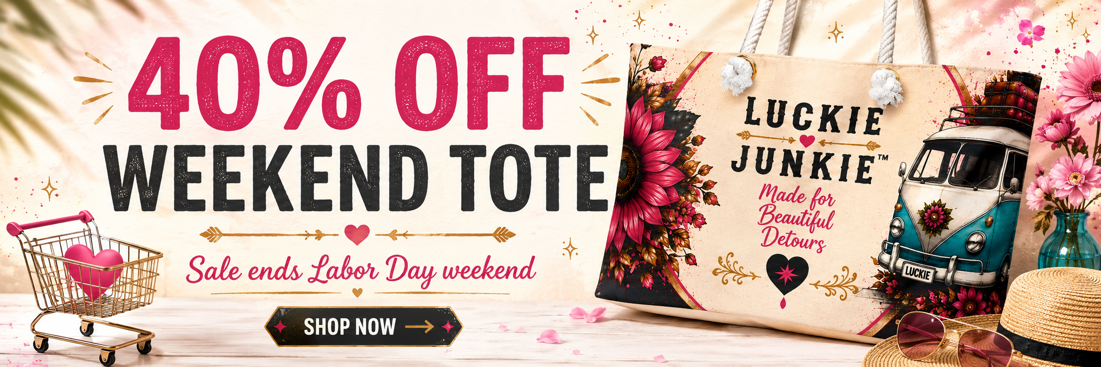 40% Off Weekend Tote — Sale ends Labor Day weekend